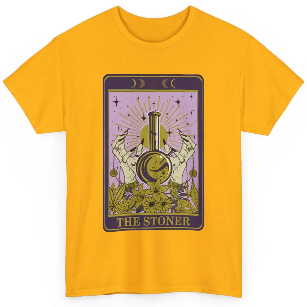 Vintage Witch The Stoner Tarot Card Weed Cannabis Marijuana Classic Unisex T-Shirt