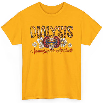 Floral Lungs Dialysis Administrative Assistant Nephrology Classic Unisex T-Shirt