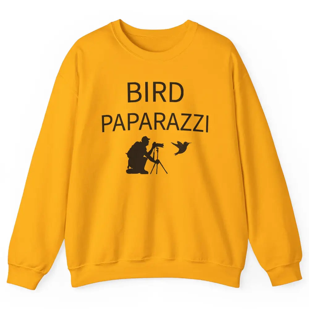 Birdwatching Funny Bird Paparazzi Birding Photography Bird Unisex Crewneck Sweatshirt