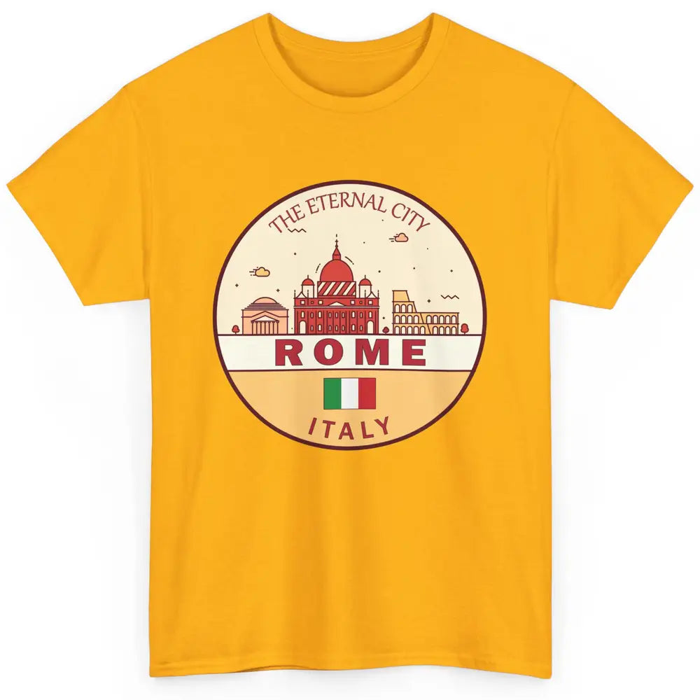 Skyline Roma City Summer Vacation Italy Italian Vacay Travel Classic Unisex T-Shirt