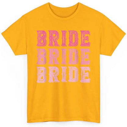 Vintage Cowgirl Bride Rodeo Bachelorette Bridal Engagement Classic Unisex T-Shirt