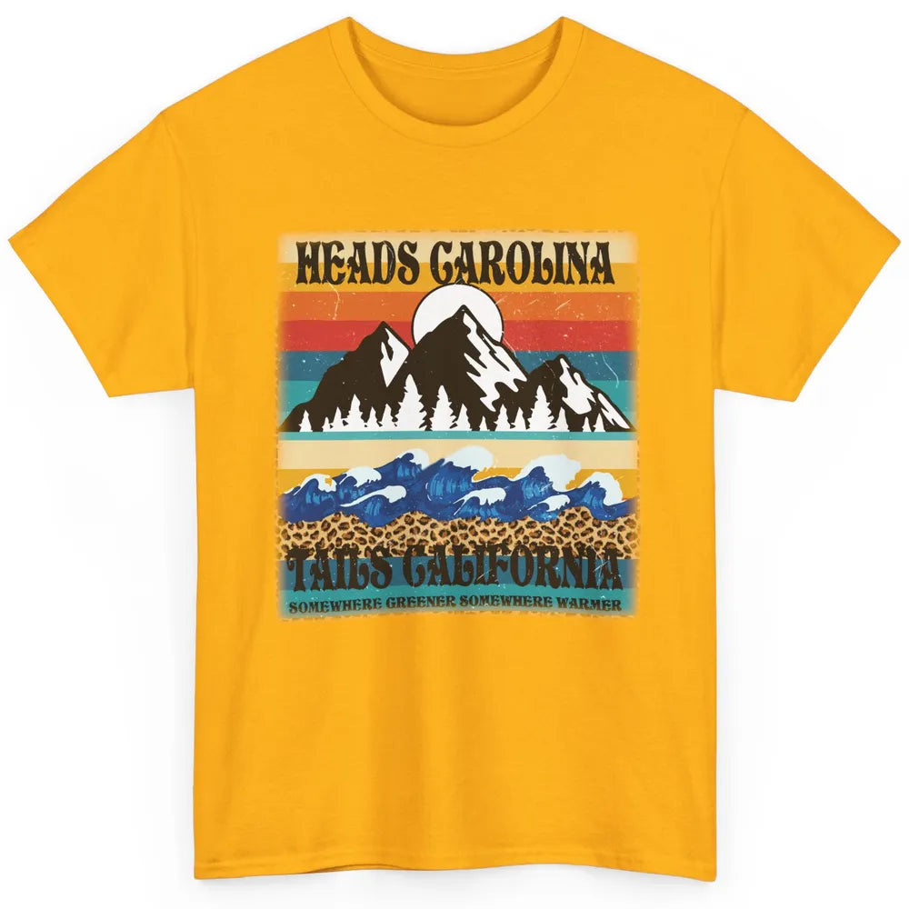 Vintage Heads Carolina Tail California Summer Beach Mountain Classic Unisex T-Shirt