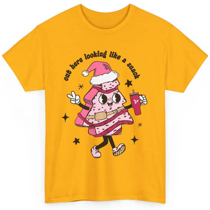 Funny Boo-jee Christmas Tree Cake Out Here Look Like A Snack Classic Unisex T-Shirt