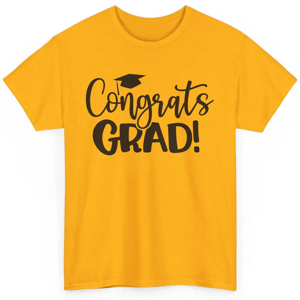 Congrats Grad Senior 2022 Bachelor Hat Senior Graduate Gift Classic Unisex T-Shirt