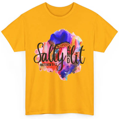 Christian Salty And Lit Bible Verse Religious Watercolor Classic Unisex T-Shirt