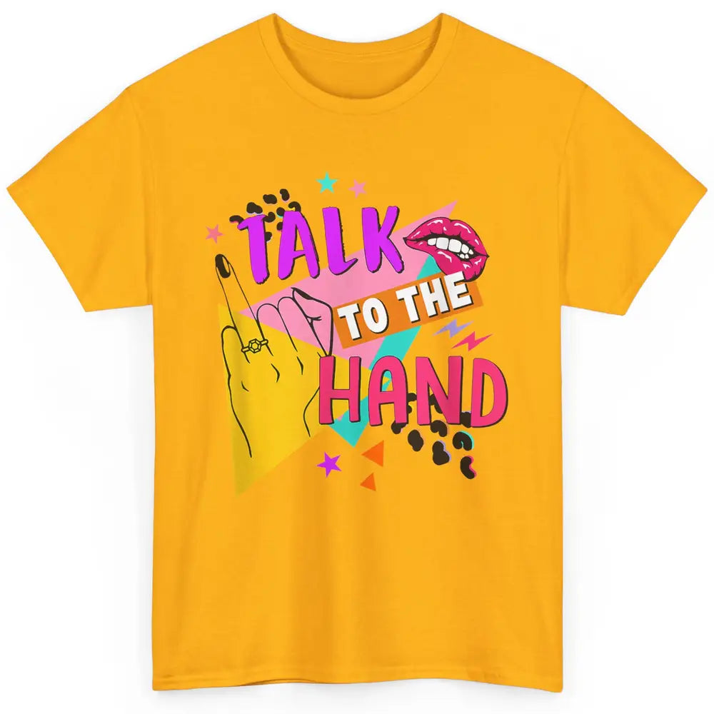 Talk To Hand Bride Retro 90s Bachelorette Bridal Engagement Classic Unisex T-Shirt