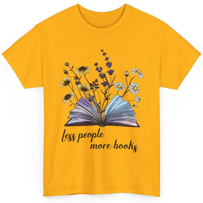 Aesthetic Less People More Books Literature Gothic Reader Classic Unisex T-Shirt