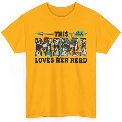 Cowhide This Mimi Love Her Herd Highland Cow Western Grandma Classic Unisex T-Shirt