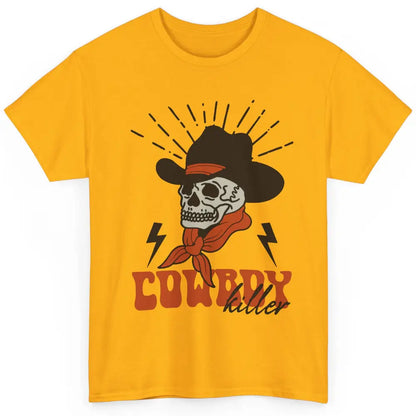 Cowboy Killer Skull Western Texas Skeleton Vintage Retro Classic Unisex T-Shirt