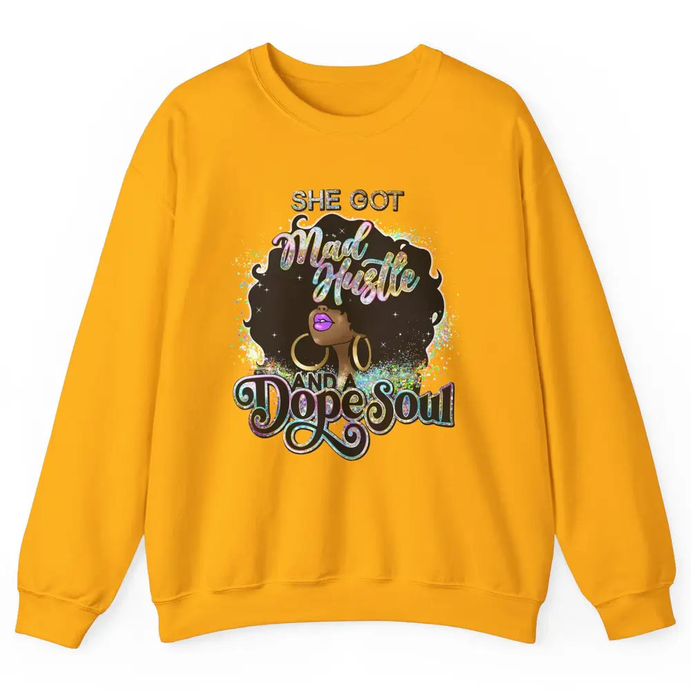 Black Girl She Got A Dope Soul Afro Women Christian Belief Unisex Crewneck Sweatshirt