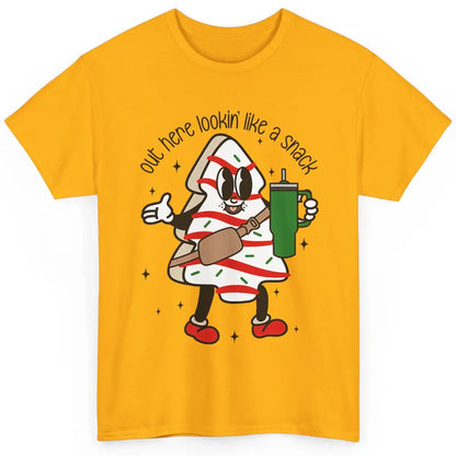 Funny Boo-jee Christmas Tree Cake Out Here Look Like A Snack Classic Unisex T-Shirt