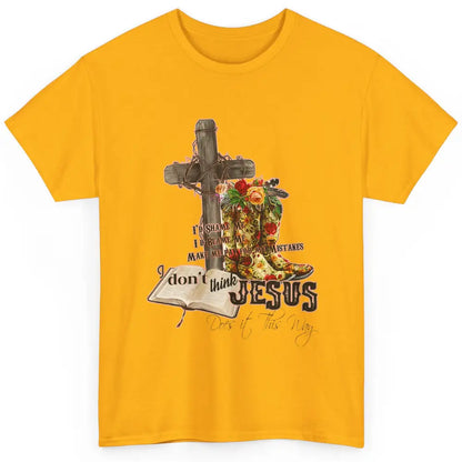 Floral Cowgirl Boots Jesus Done It Cross Faith Bible Verse Classic Unisex T-Shirt