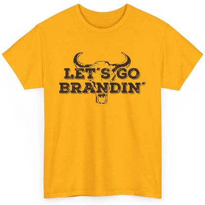 Vintage Bull Skull Let's Go Brandin' Western Country Symbols Classic Unisex T-Shirt