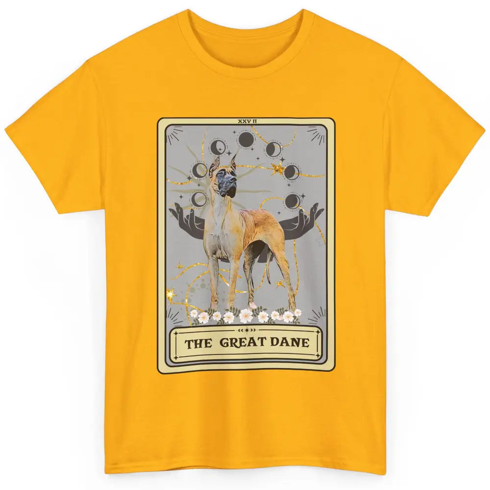 The Great Dane Tarot Card Great Dane Mom Halloween Dog Mom Classic Unisex T-Shirt