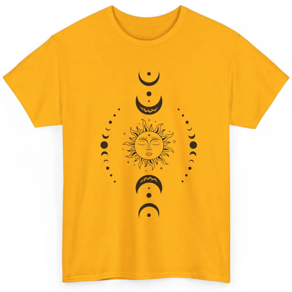 Boho Sun And Moon Hippie Girl Peace Lovers Halloween Costume Classic Unisex T-Shirt