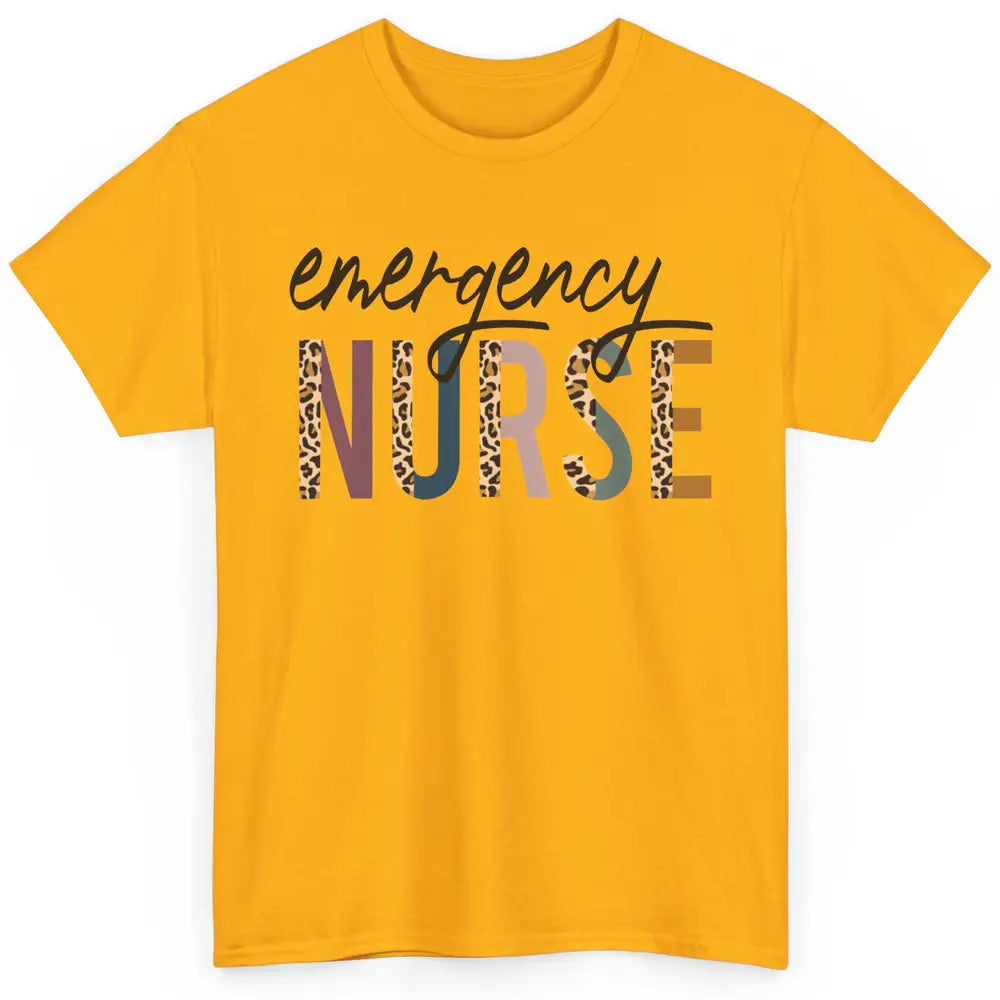 Emergency Nurse Leopard Nurse Gift Classic Unisex T-Shirt