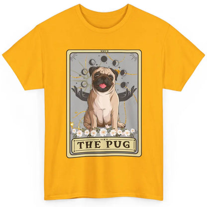 Floral The Pug Tarot Card Pug Mom Halloween Pug Lovers Classic Unisex T-Shirt