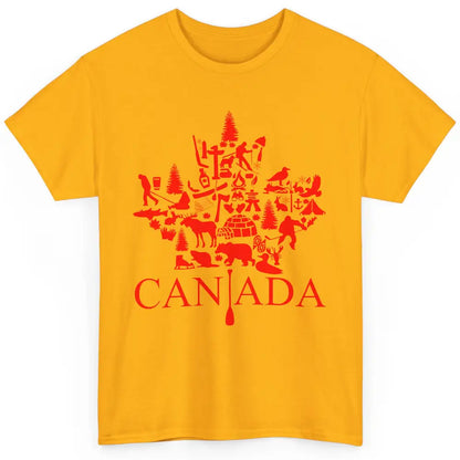 Canada Maple Leaf Canadian Symbols Canadian Root Gift Classic Unisex T-Shirt