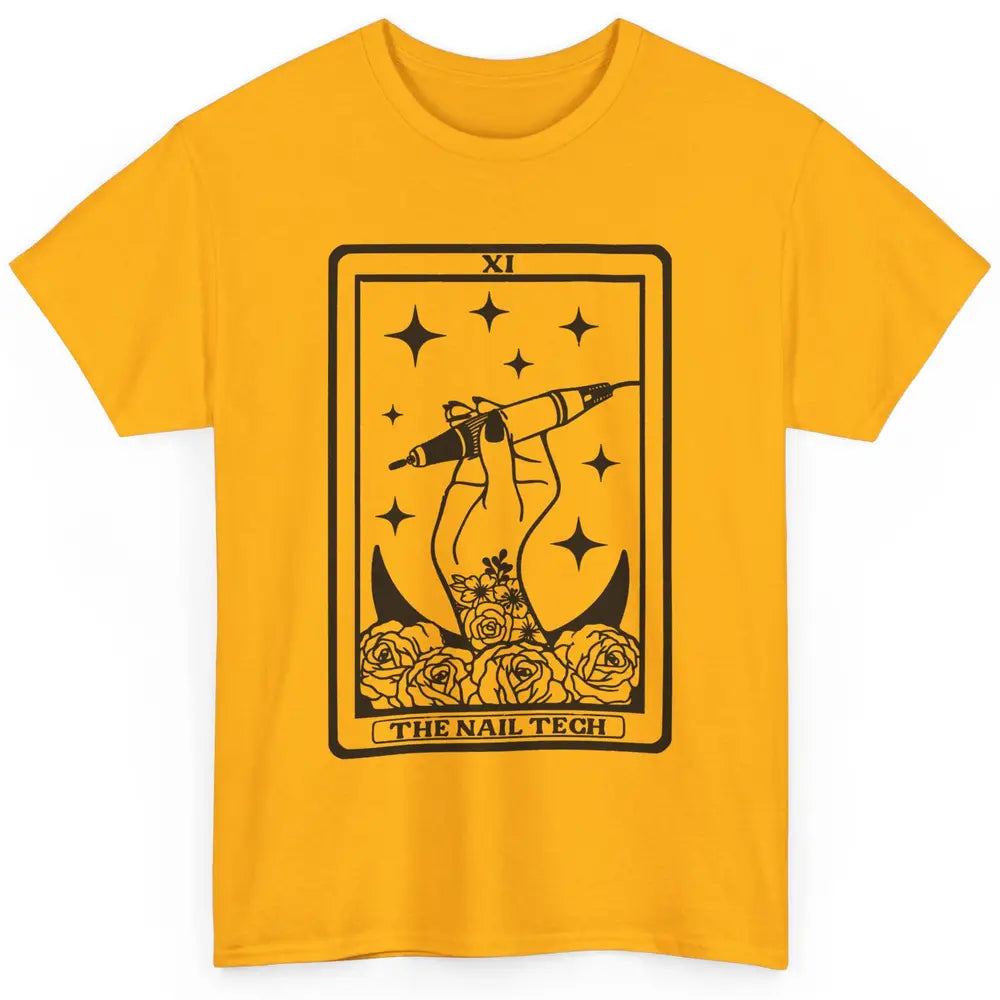 The Nail Tech Tarot Card Beautician Nail Boss Cosmetology Classic Unisex T-Shirt