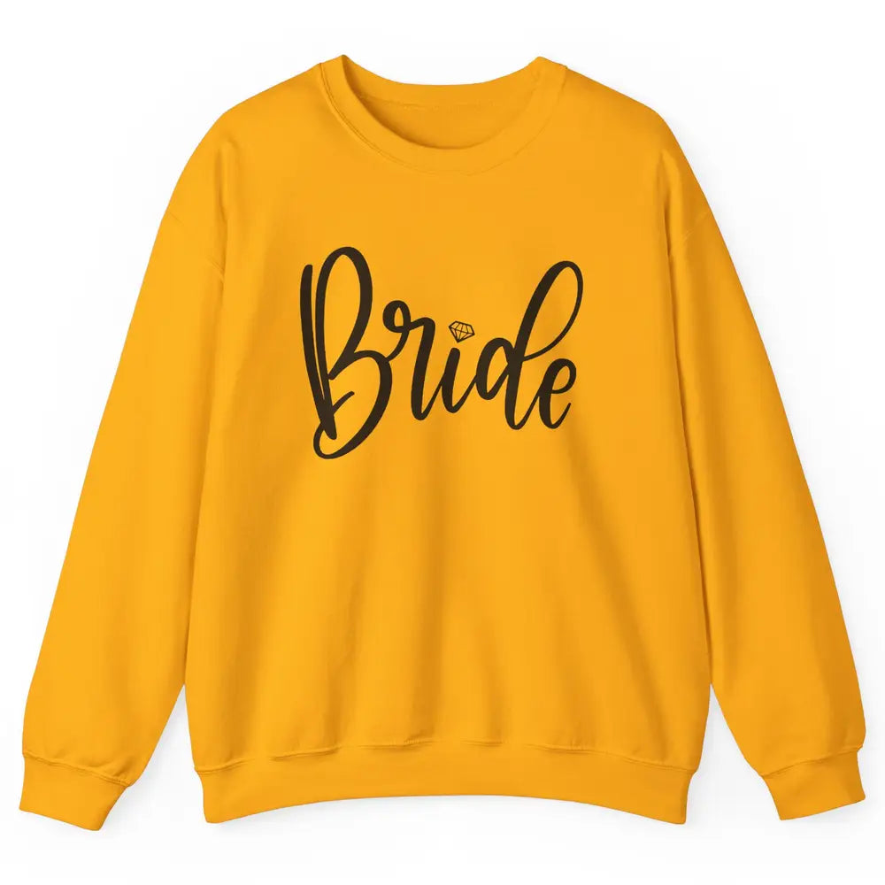 Bride To Be Diamond Ring Future Mrs. Engagement Bachelorette Unisex Crewneck Sweatshirt