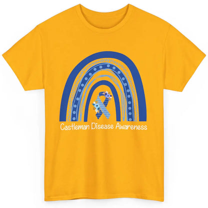 Castleman Disease Awareness Floral Blue Ribbon Rare Disease Classic Unisex T-Shirt