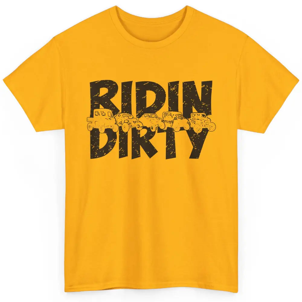 Retro UTV SXS Rider Riding Dirty ATV Offroad Riding SXS Life Classic Unisex T-Shirt