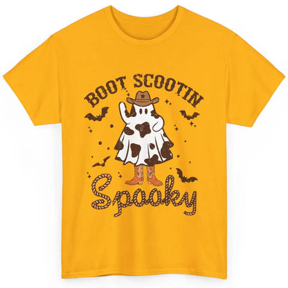 Cowboy Ghost Cowhide Boot Scooting Spooky Western Halloween Classic Unisex T-Shirt