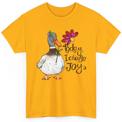 Christian Duck Today I Choose Joy Bible Verse Hand Drawn Classic Unisex T-Shirt