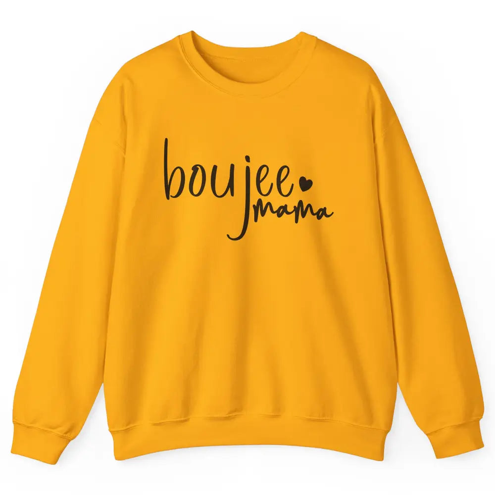 Boujee Mama Boujee Mom Fall Halloween Western Girl Mama Unisex Crewneck Sweatshirt