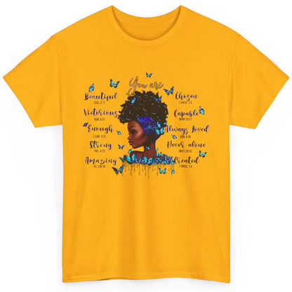 Black Girl God Says I Am Afro Woman Christian Religious Gift Classic Unisex T-Shirt