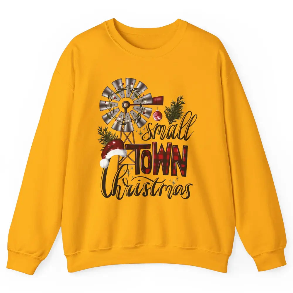 Retro Small Town Christmas Western Hometown Christmas Unisex Crewneck Sweatshirt