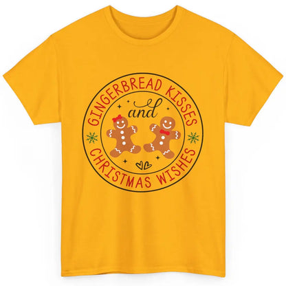 Christmas Gingerbread Kissed And Christmas Wishes Winter Classic Unisex T-Shirt