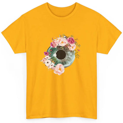 Floral Eyeball Optometrist Optical Eye Anatomy Ophthalmology Classic Unisex T-Shirt