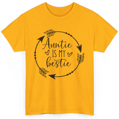 Funny Arrow Auntie Is My Bestie Auntie Niece Nephew Gift Classic Unisex T-Shirt