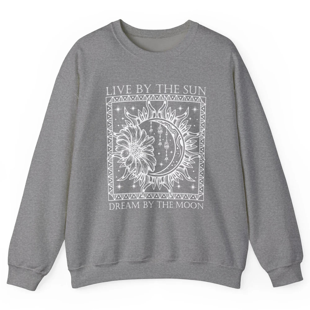 Aesthetic Mystical Sun Moon Gothic Boho Bohemian Astrology Unisex Crewneck Sweatshirt