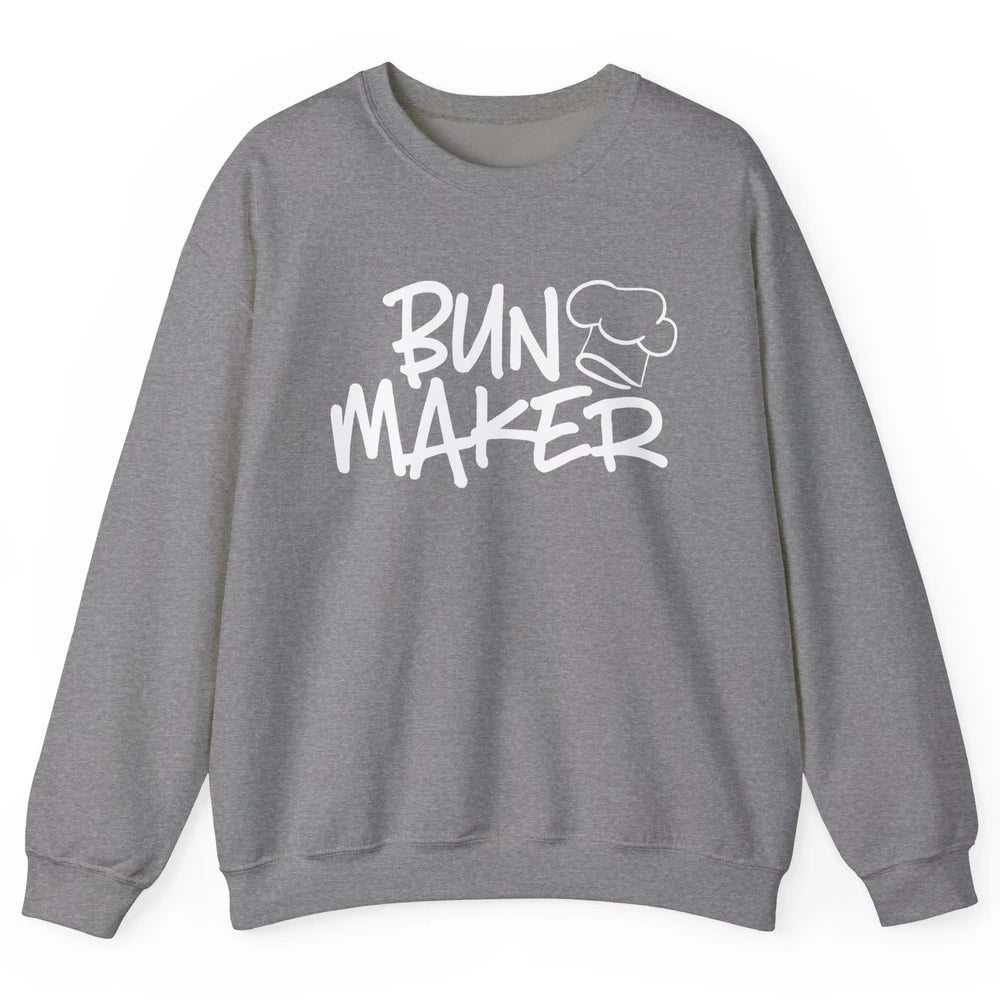 Bun Maker Bun Baker Pregnancy Announcement Baby Reveal Gift Unisex Crewneck Sweatshirt