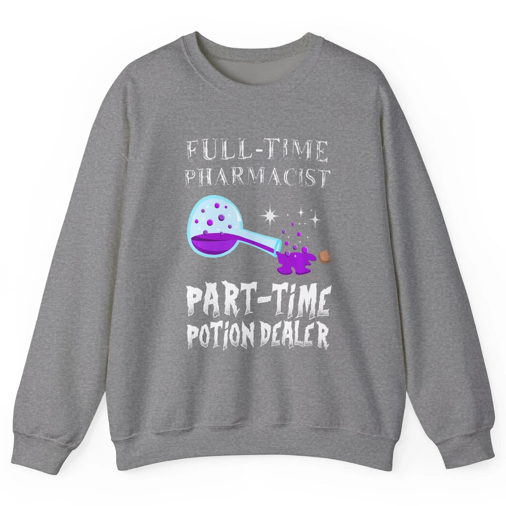 Bottle Potion Dealer Gothic Full Time Pharmacist Aesthetic Unisex Crewneck Sweatshirt