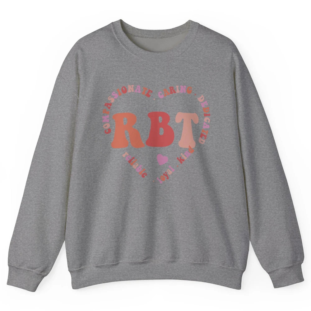 ABA Therapist Valentines Day Applied Behavior Analysis Heart Unisex Crewneck Sweatshirt