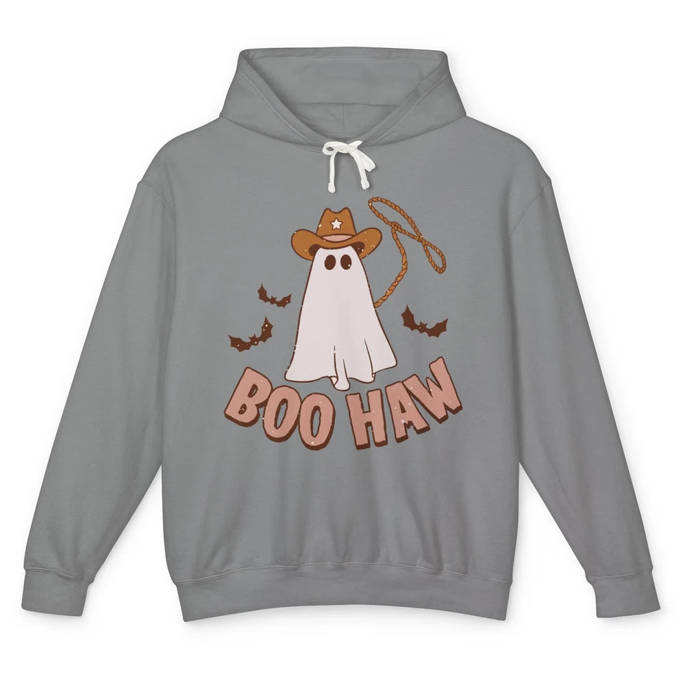 Funny Cowboy Ghost Yeehaw Halloween Western Country Cowboy Unisex Lightweight Hoodie