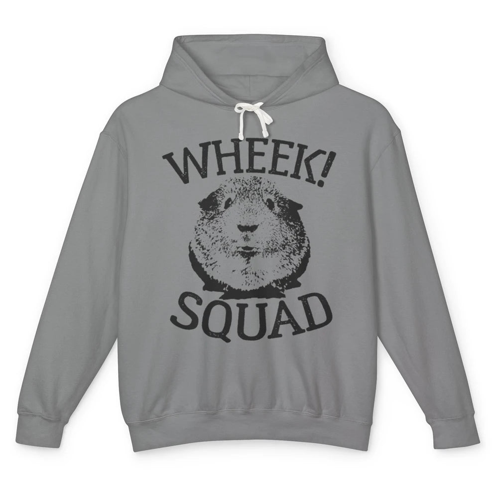 Guinea Pig Wheek Squad Funny Pet Fur Animal Hamster Owner Unisex Lightweight Hoodie