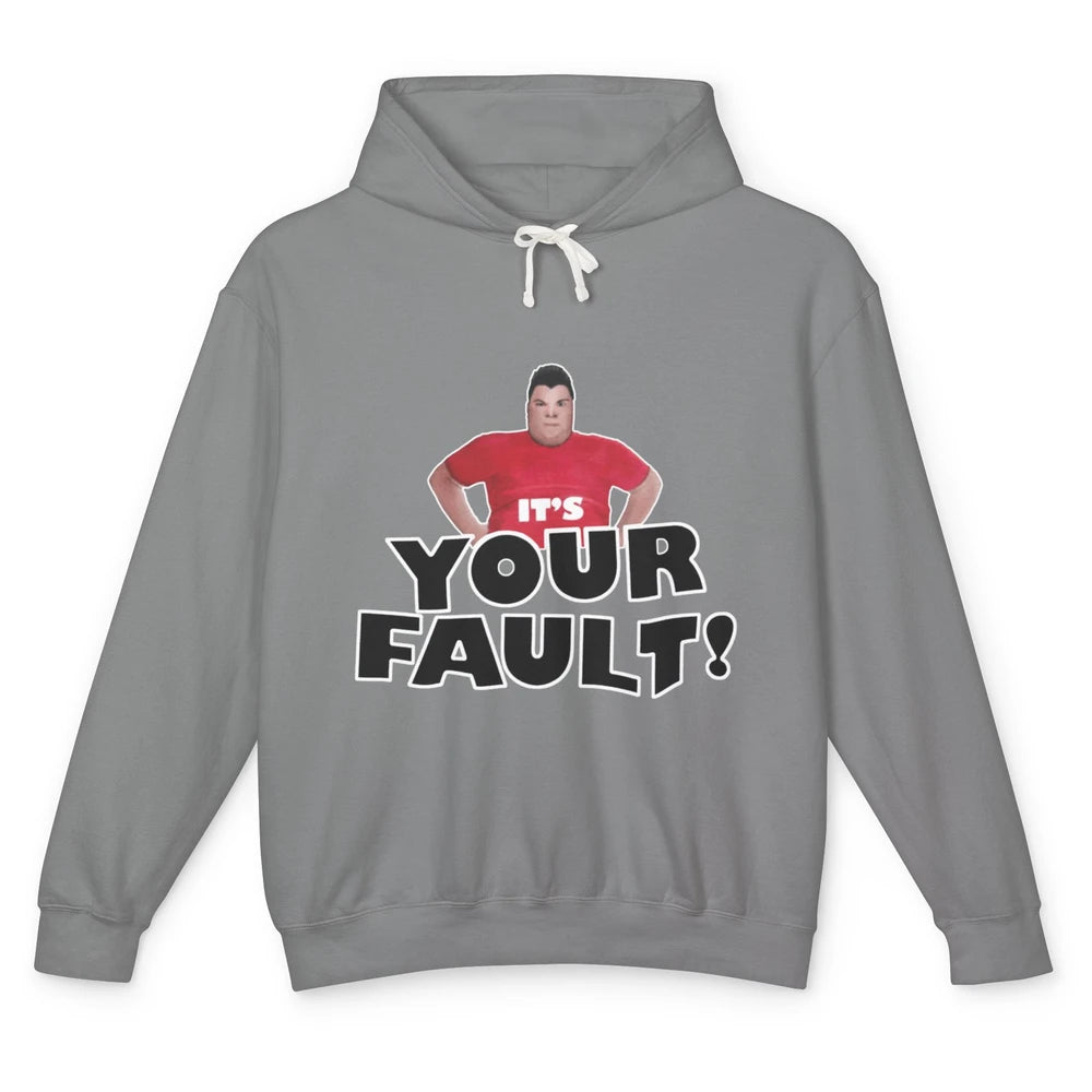 Funny Nikocado Avocado Your Fault Fat Humor Food Meme Pun Unisex Lightweight Hoodie