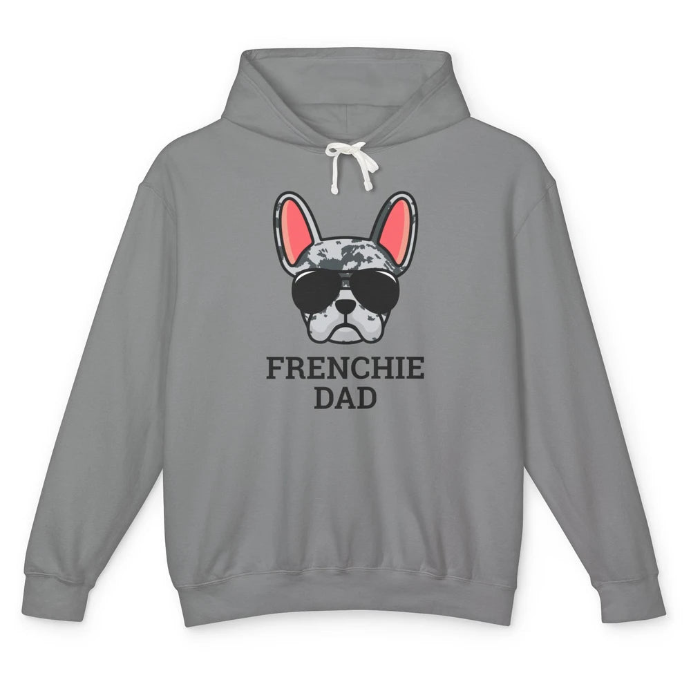 Blue Merle French Dad Frenchie Bulldog Cool Pet Owner Father Unisex Lightweight Hoodie