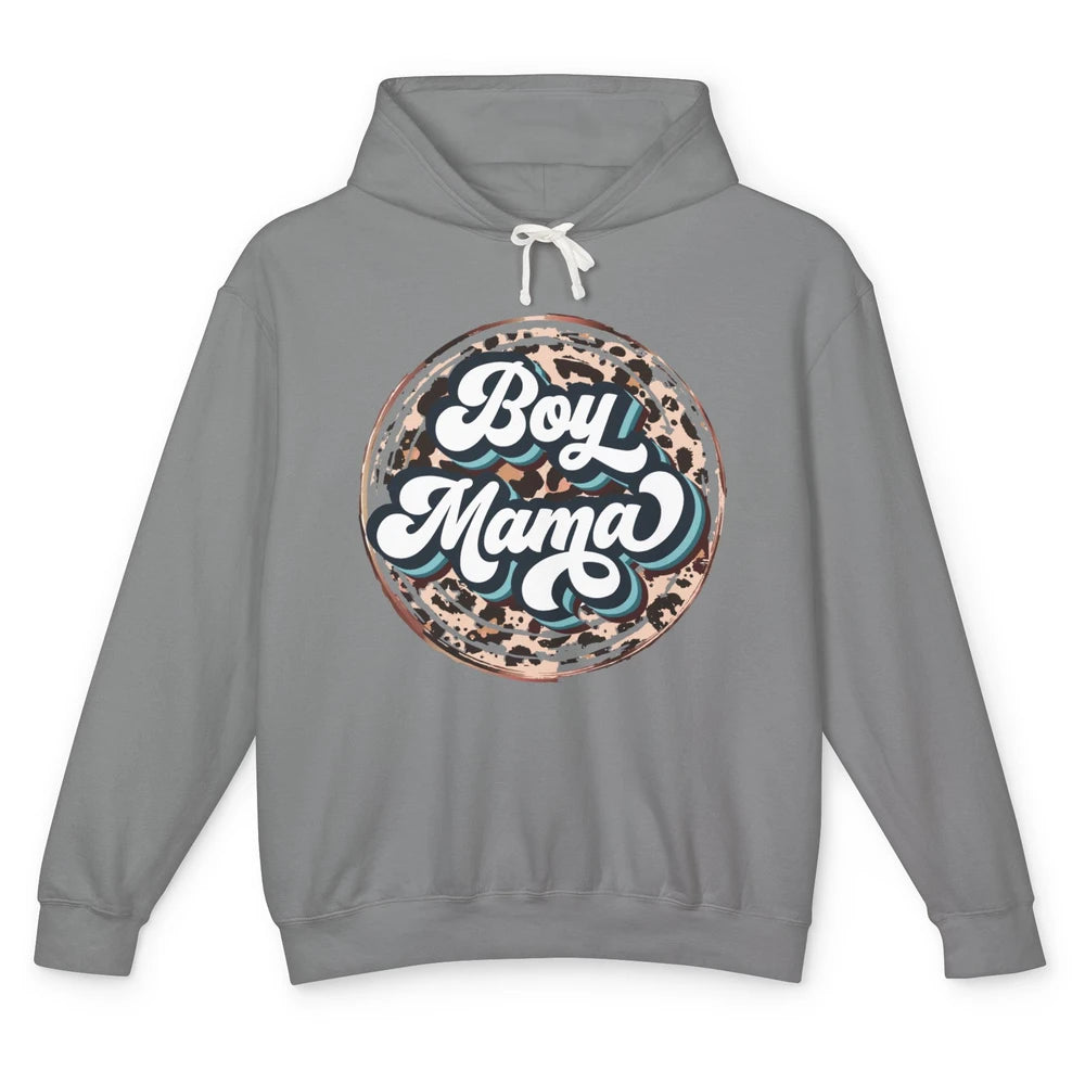 Retro Boy Mama Leopard Lightning Bolt Western Country Mama Unisex Lightweight Hoodie