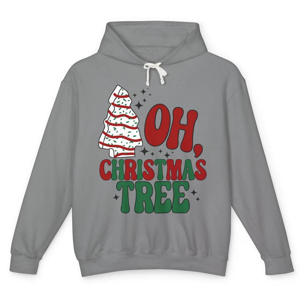 Oh Christmas Tree Cakes Tis The Season Christmas Cake Lovers Unisex Lightweight Hoodie