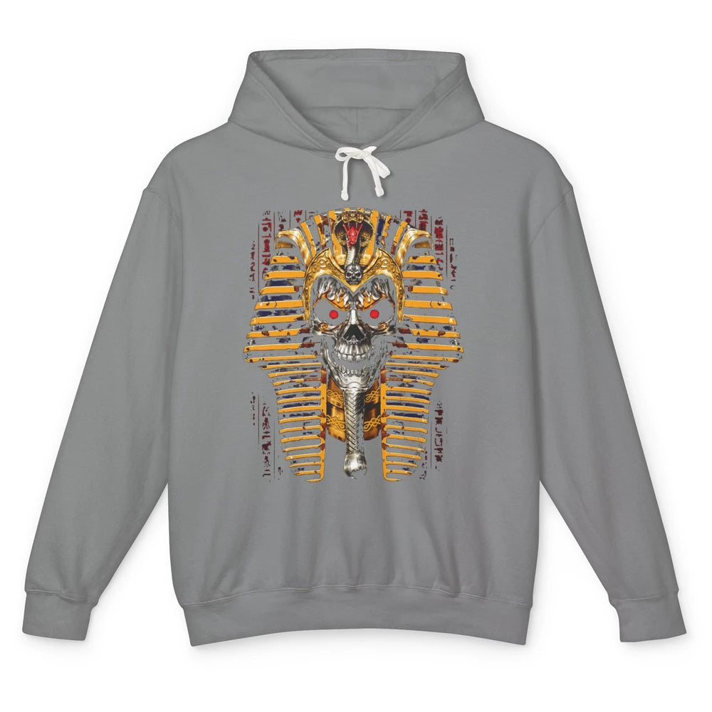 Ancient Egyptian Pyramid Skull King Tut Pharaoh Tutankhamun Unisex Lightweight Hoodie