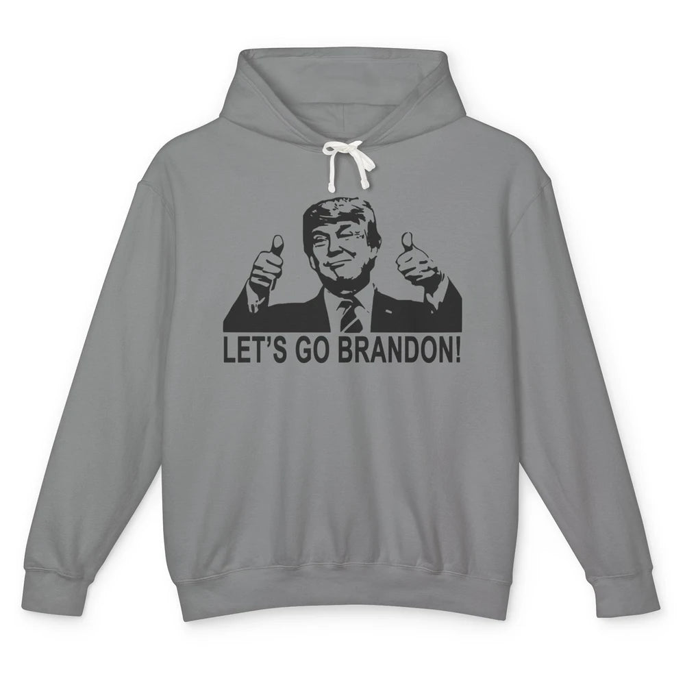 Funny Trump Let's Go Brandon Republican Anti Liberal Gift Unisex Lightweight Hoodie