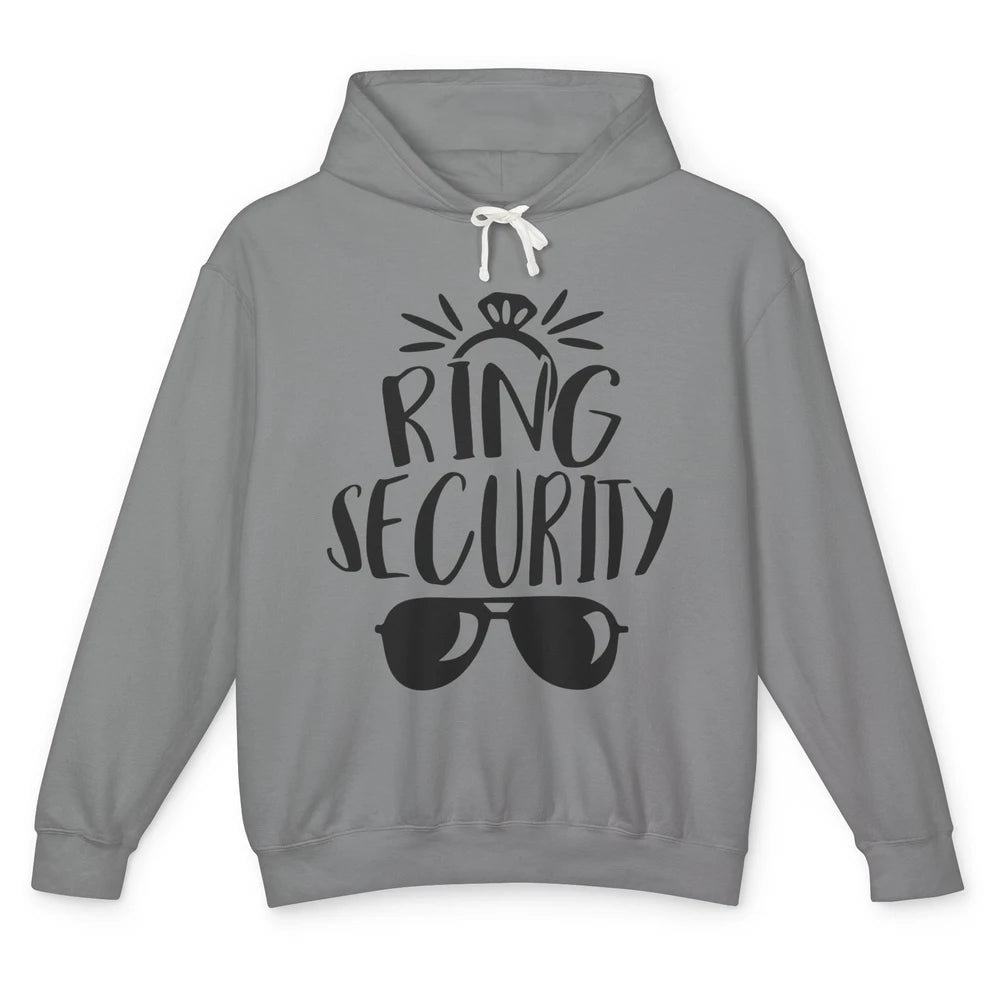 Wedding Ring Security Boy Girl Ring Bearer Wedding Party Unisex Lightweight Hoodie