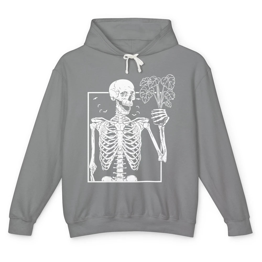 Funny Skeleton Gardener Card Plant Lovers Gardening Gift Unisex Lightweight Hoodie