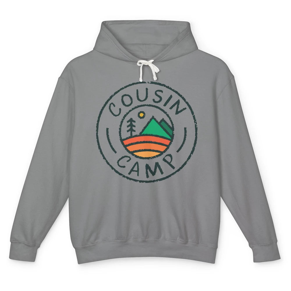 Cousin Camp Camping Family Camping Friends Camping Club Gift Unisex Lightweight Hoodie