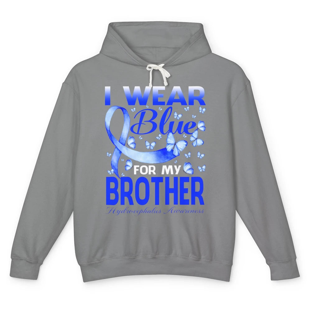 Wear Blue For Brother Warrior Hydrocephalus Cancer Awareness Unisex Lightweight Hoodie